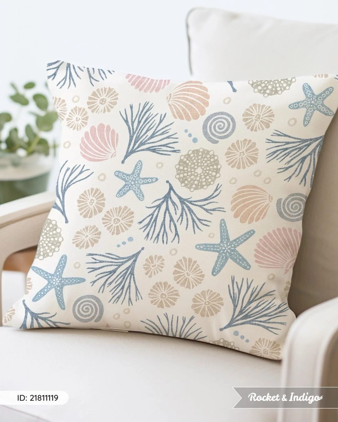 🌊 Beach Spirit 🐚 A laid-back coastal print with shells, starfish, and seaweed in soft shoreline hues for a breezy, bohemian feel.

Visit Spoonflower.com/collections/1475491 to explore 8 colorways and 3 sizes. I&rsquo;m showing the large scale here 
