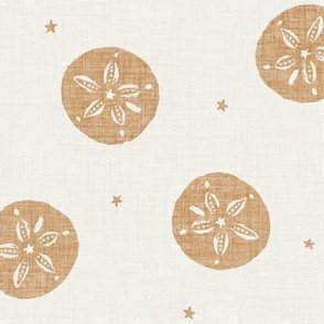 Sand Dollars - Golden Sand & Warm White - Coastal Sea Urchin Shells by Rocket & Indigo