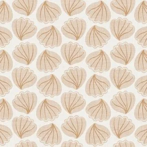 Shelly (Large) - Pastel Tan - Scallop Seashell Coastal Casual Beach by Rocket & Indigo