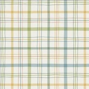 Picnic Blanket Plaid - Greenery - Cottagecore Checkered Lines by Rocket & Indigo