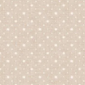 Stargazer - Neutral Beige & Cream White Celestial Star Grid by Rocket & Indigo