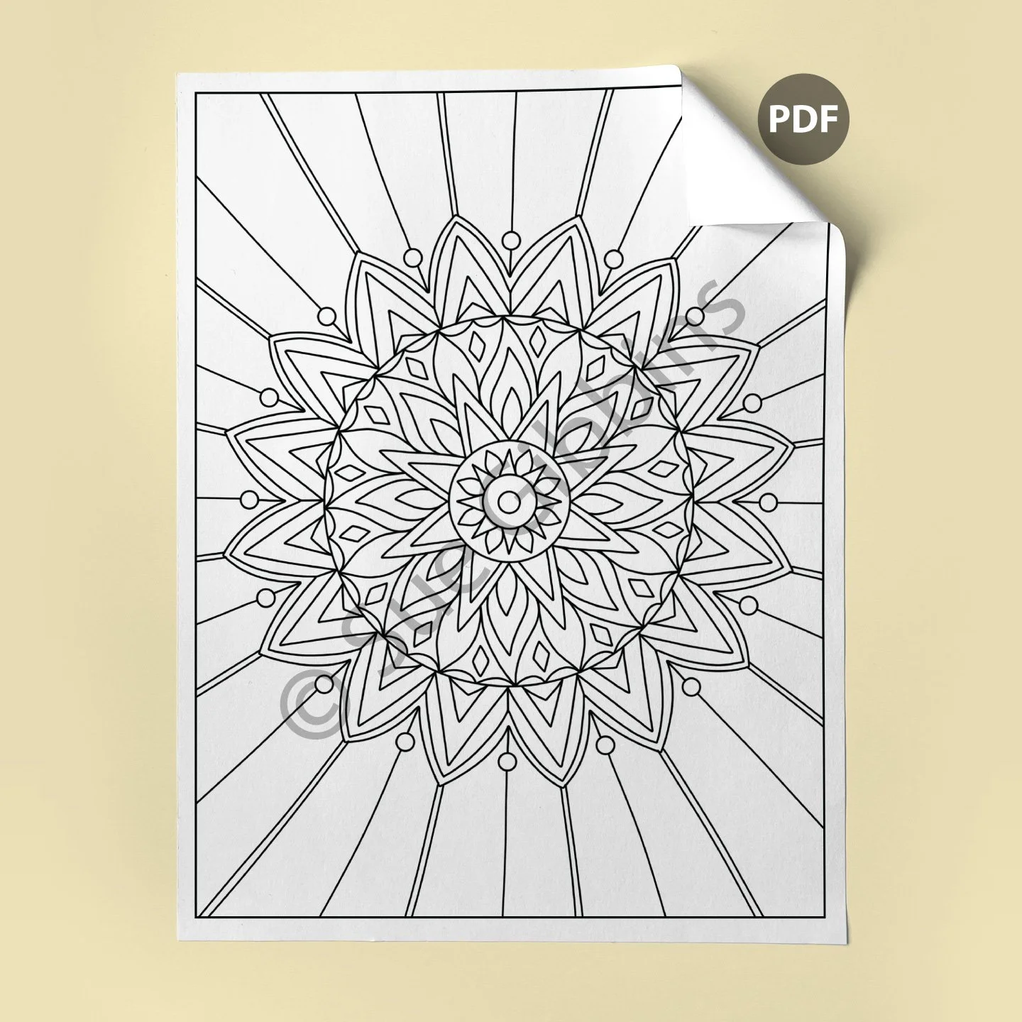 sunshine coloring page