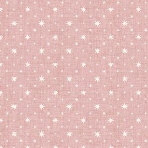 Stargazer - Soft Pink & Cream White Celestial Star Grid by Rocket & Indigo