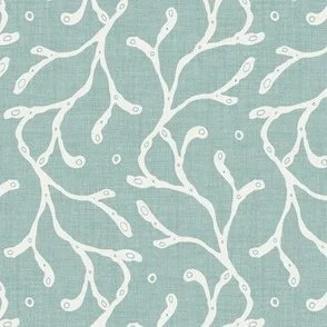 Seaweed Dance - Sea Glass - Coastal Casual Botanical by Rocket & Indigo