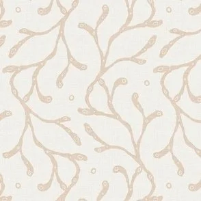 Seaweed Dance - Ivory Soft Sand - Coastal Casual Botanical by Rocket & Indigo