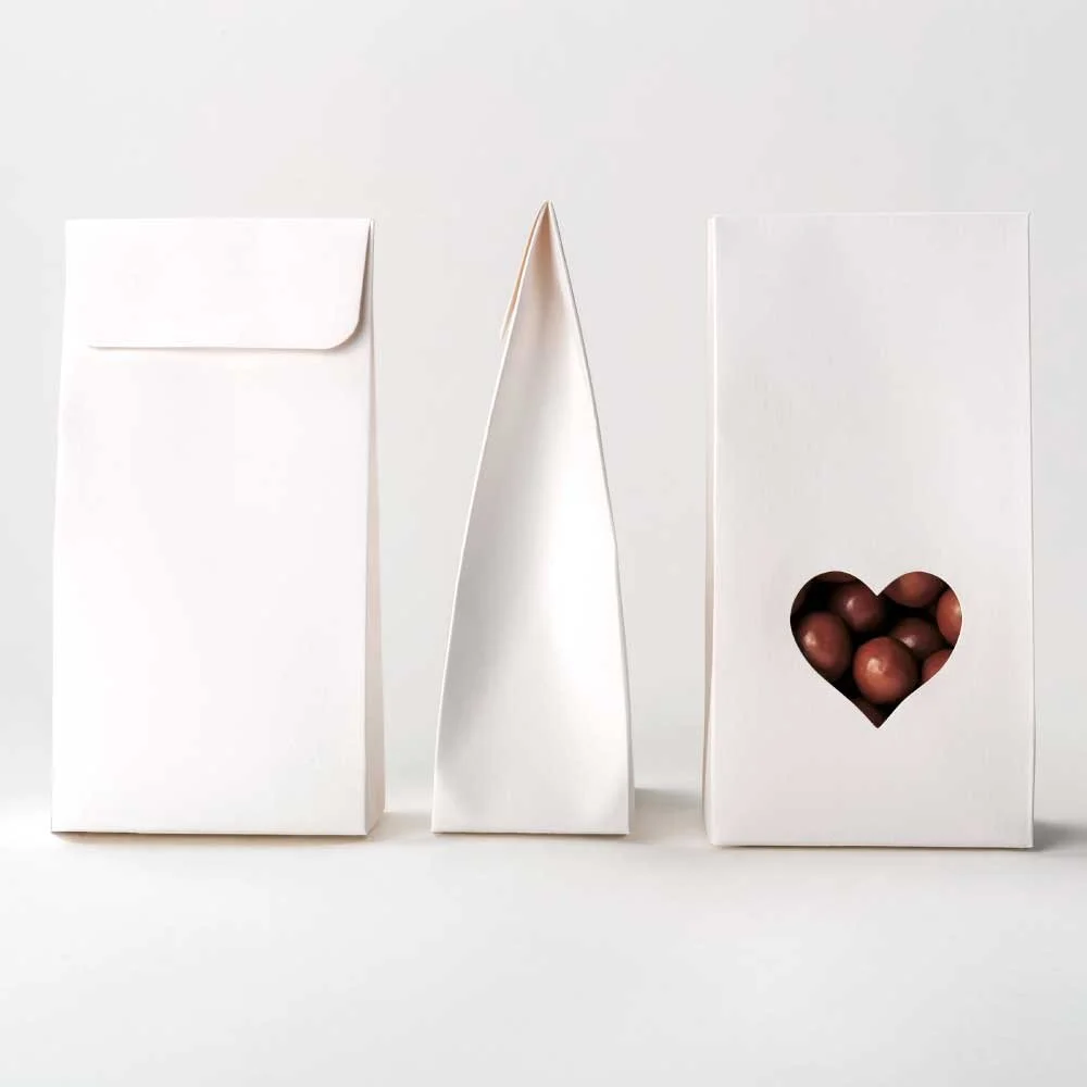 Candy Packs with Heart Window Mockup