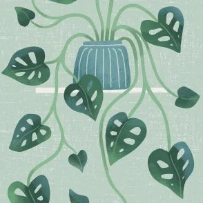 Plant Shelves - Mint & Green - Biophilic Indoor Houseplant Garden by Rocket & Indigo