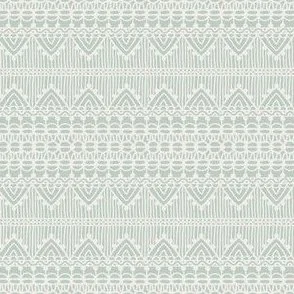 Lace Cottage Stripes on Pastel Mint Green by Rocket & Indigo