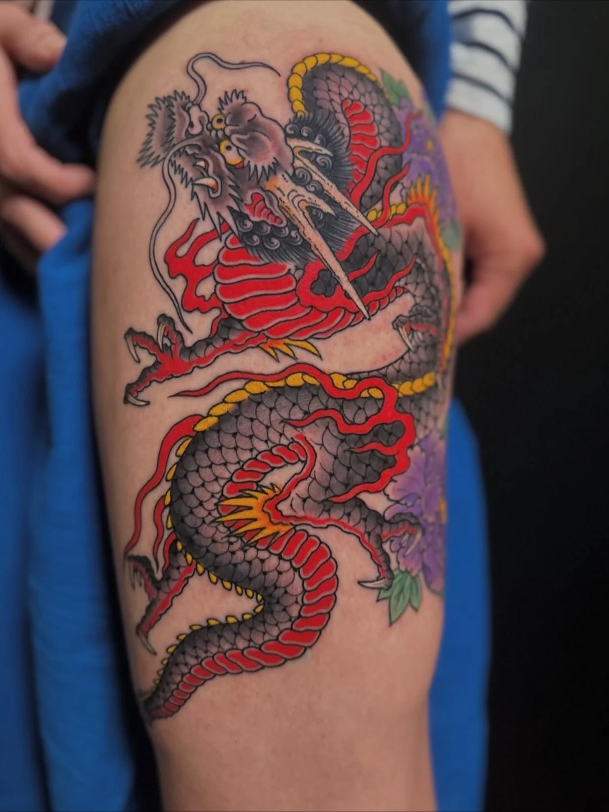 One shot dragon by @tomtom_tattoo at @sunset_tattoo_nz 

Done using @lotusneedles

The highest quality Japanese surgical grade 316L steel 
99.5% perfection rate
By tattooers, for tattooers 

www.lotusneedles.com

🪷CARTRIDGES AVAILABLE NOW, link in b