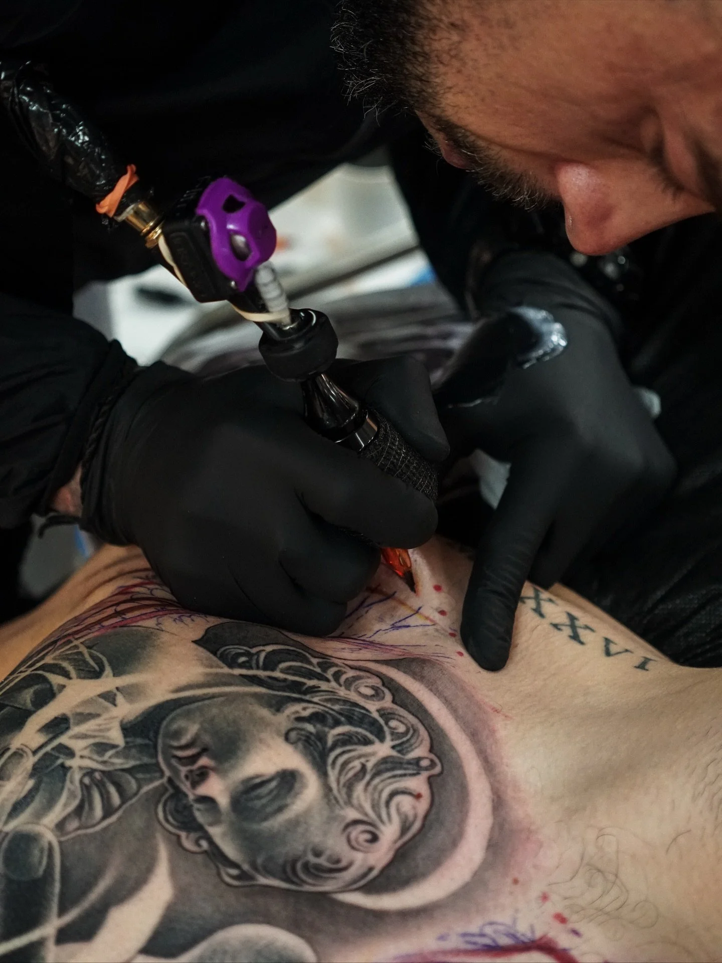 We had the pleasure of watching @benji_roketlauncha craft this unreal chest piece, a true masterclass in realism. Benji&rsquo;s been using @lotusneedles cartridges since we launched them, and every time we see him work, it&rsquo;s proof of what the r