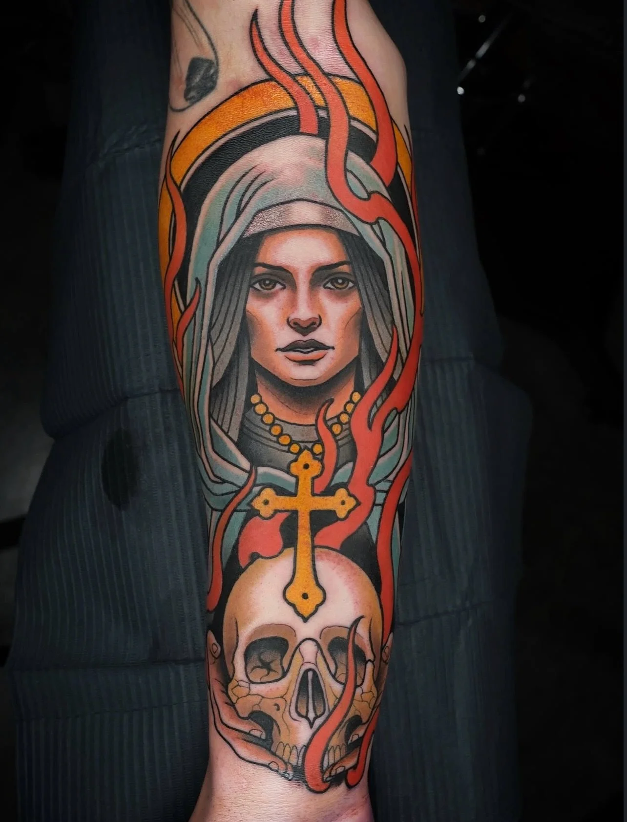 The beginning of a sleeve by @samclarktattoos at @wayfarerstradingco 

Done using @lotusneedles

The highest quality Japanese surgical grade 316L steel 
99.5% perfection rate
By tattooers, for tattooers 

www.lotusneedles.com

🪷CARTRIDGES AVAILABLE 