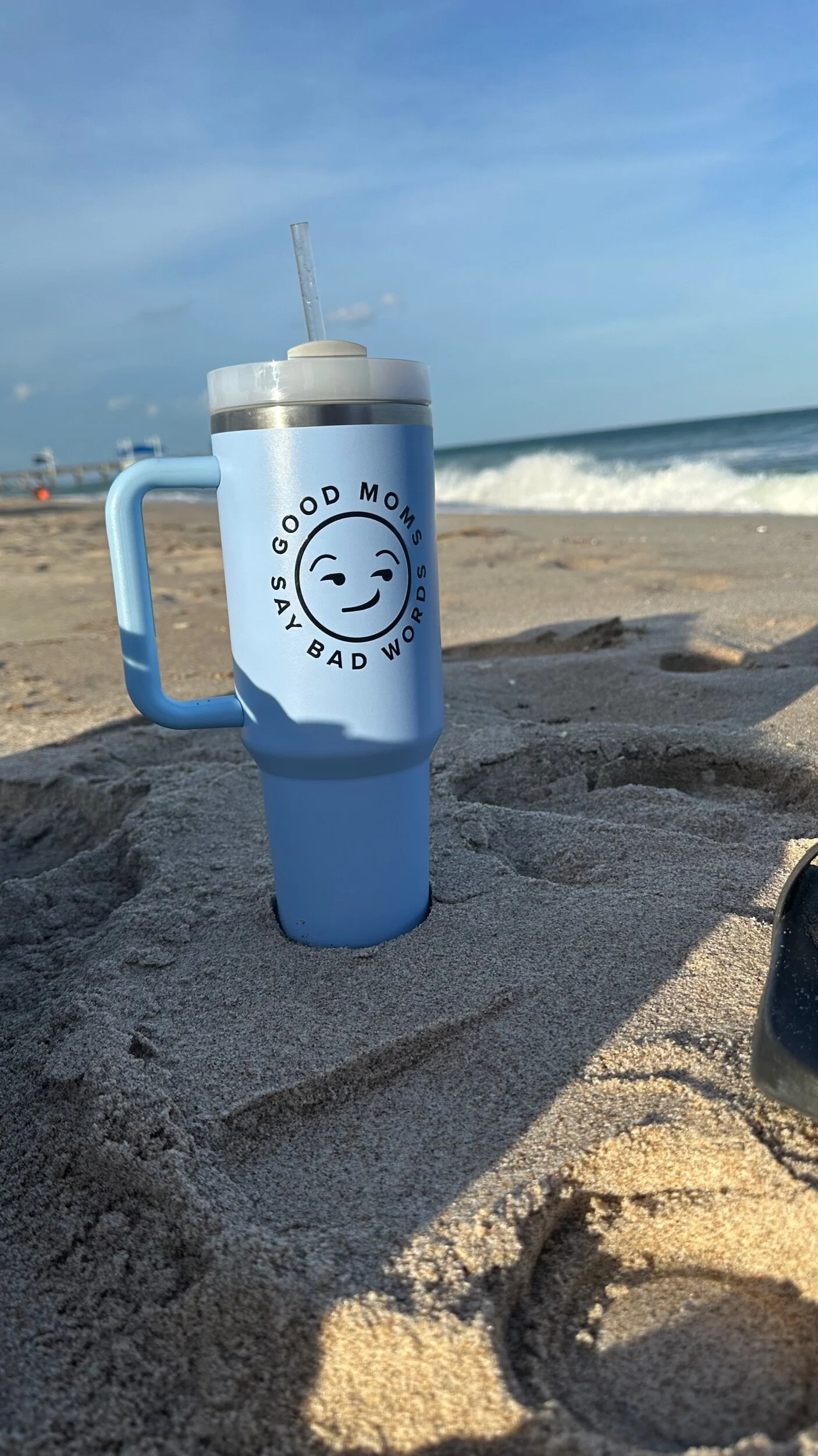 Good Moms Say Bad Words - 40oz Handle Cup (multiple color options)