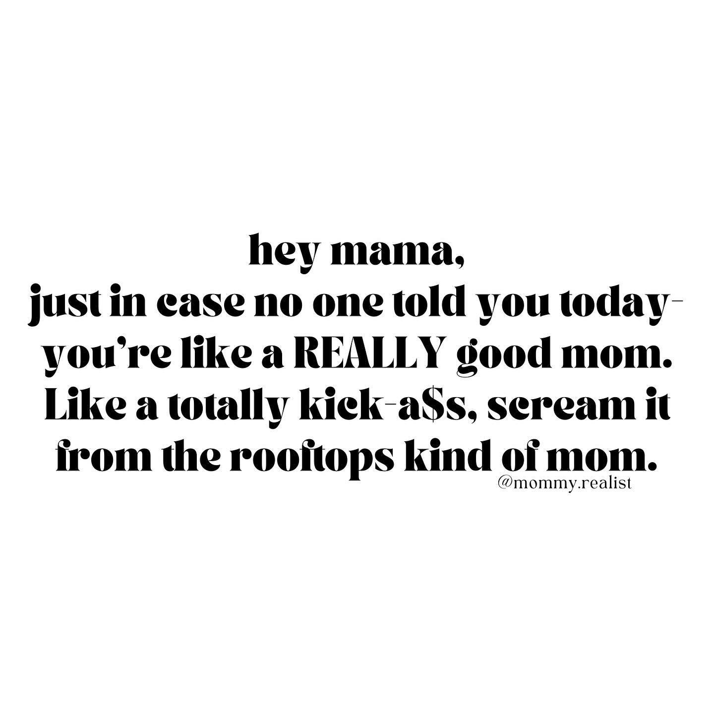 Friendly reminder ❤️

Tag a mama who needs to hear this today 👇:

#motherhood #mama #honestlymothering #goodmom #momssupportingmoms #momlife #honestmom #momtruths
