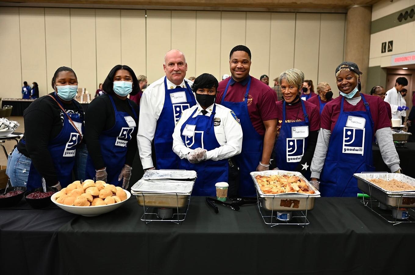 Lent a helping hand this morning at Goodwill's 65th Annual Thanksgiving Dinner &amp; Resource Fair.