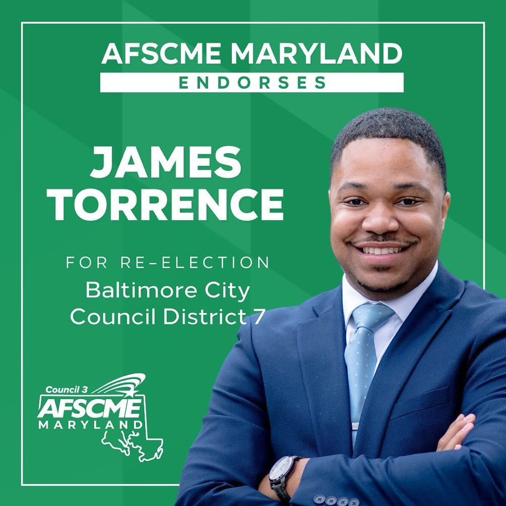 Thank you to AFSCME for this endorsement of my re-election campaign. I proudly stand with your members as I did when workers at the Walters Art Museum were organizing.