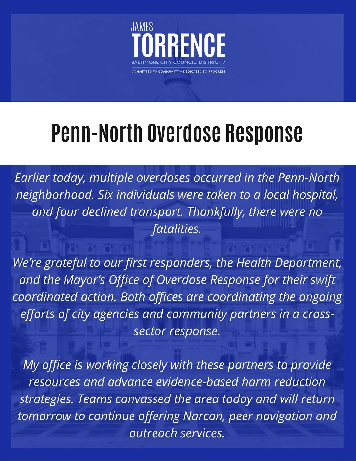UPDATE: Penn-North Overdose Response