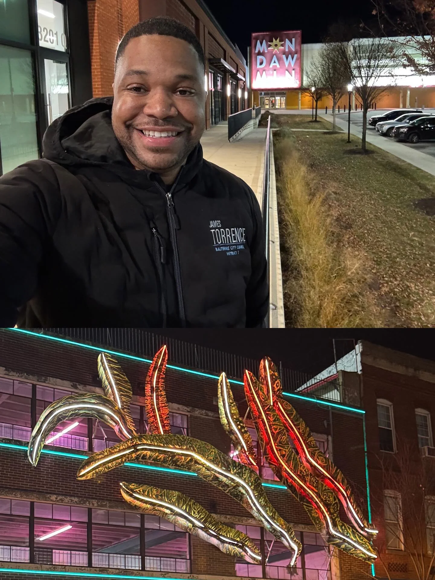 From Station North to Parkway to Mondawmin, it was a full evening of connecting with neighbors across our district.

In Station North, I stopped by a powerful arts installation highlighting how creativity brings people together and strengthens our co