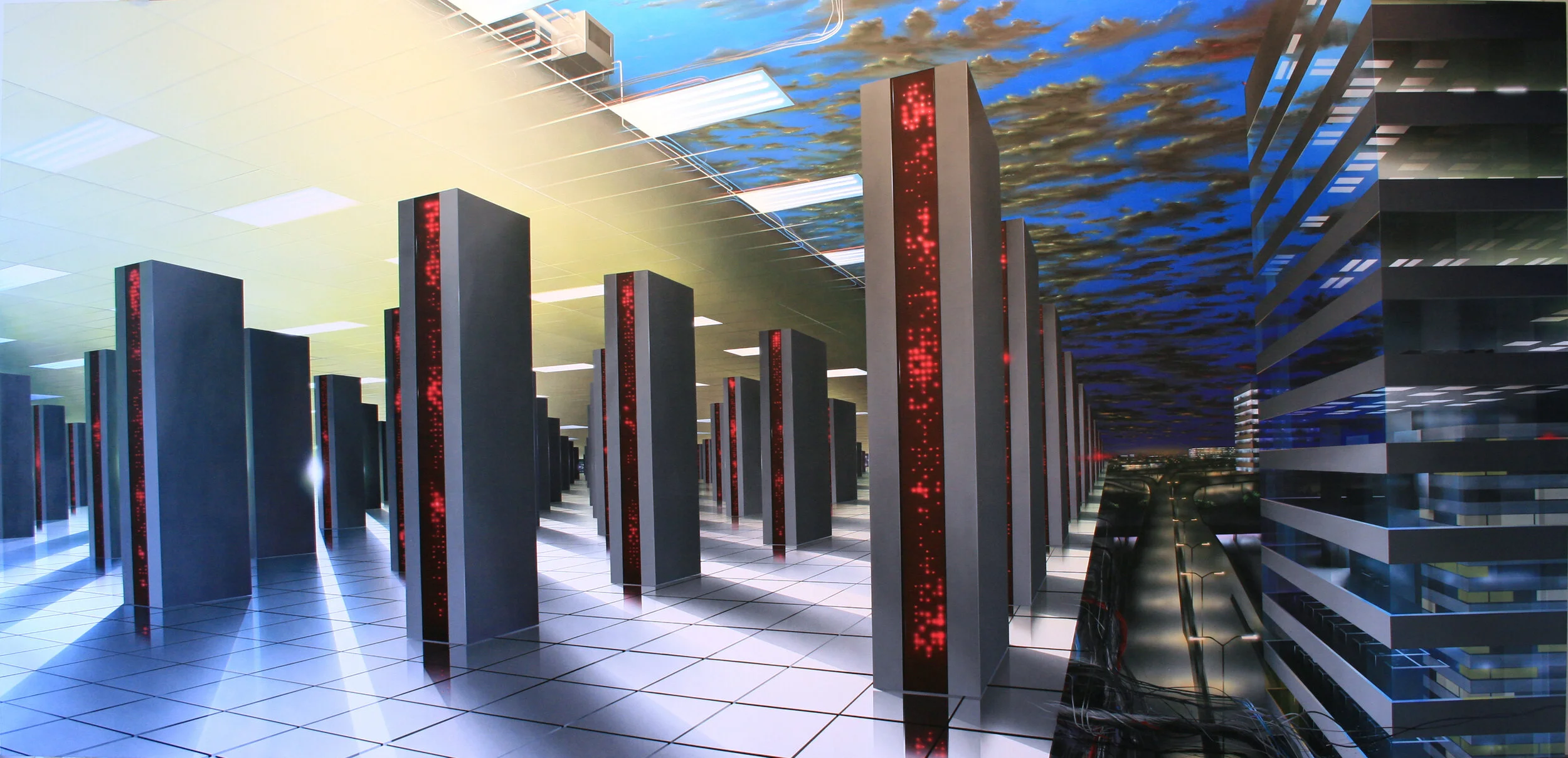  ALGORITHM  90” x 180”  Acrylic on canvas 