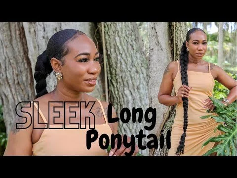 How to: EXTRA LONG SLEEK BRAID PONYTAIL ON 4C NATURAL HAIR| Detailed Tutorial | KERRY