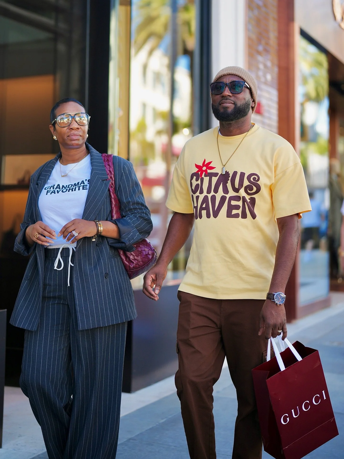 Took hubby away from his students to frolic with me in LA for a few days and yes I’m GRANDMA’S FAVORITE🤭🤭
He’s always behind the camera taking my pictures so it was fun to get a few flicks with him. I can hear my sister laughing