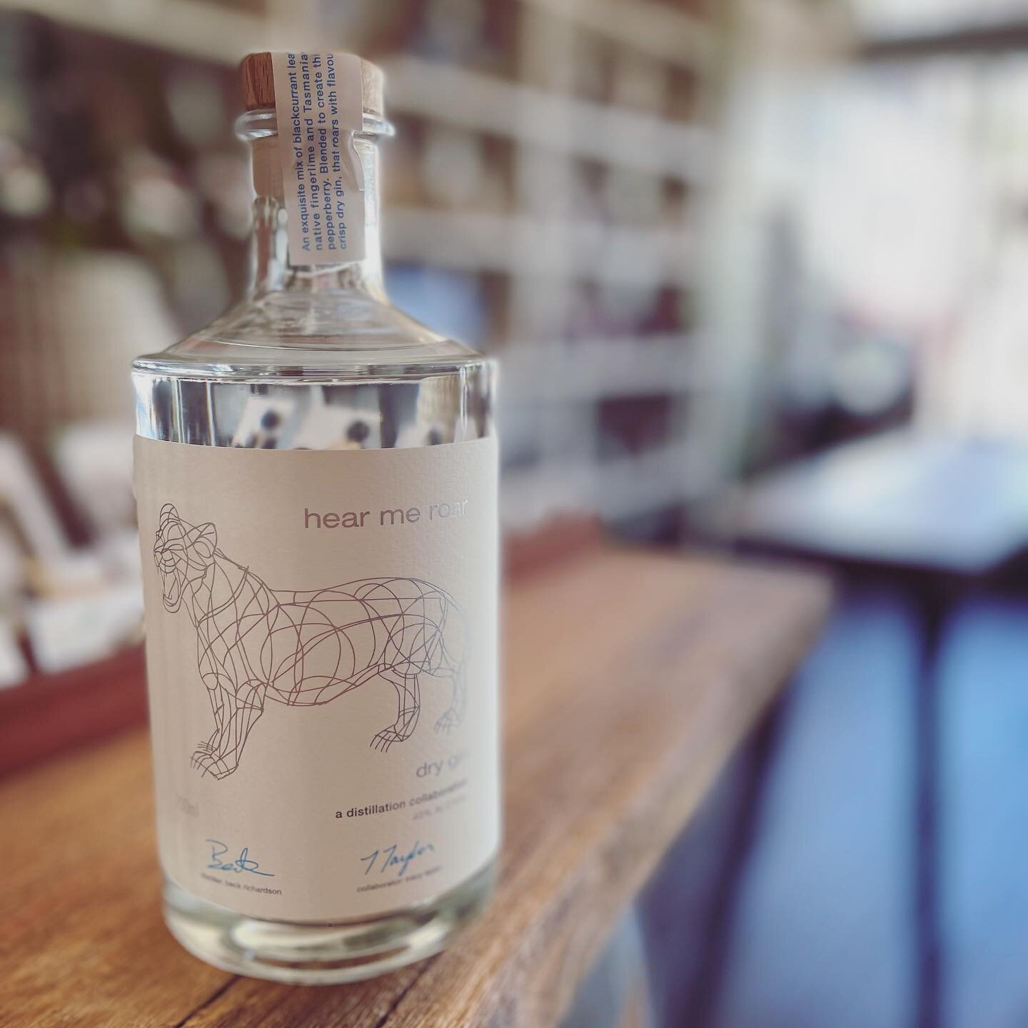 Look what just arrived! Hear me Roar - Gin. Today is the LAST DAY TO ORDER. 100% of the profits from the sale of this gin go to assist women to flourish and succeed in their chosen profession in the Australian wine industry. Blackcurrant leaf + nativ