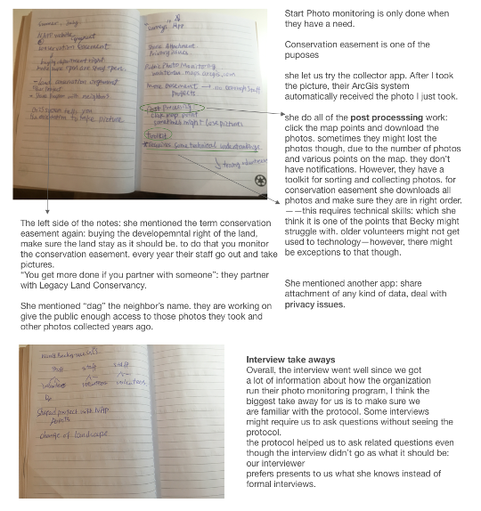 Reflection after interviews