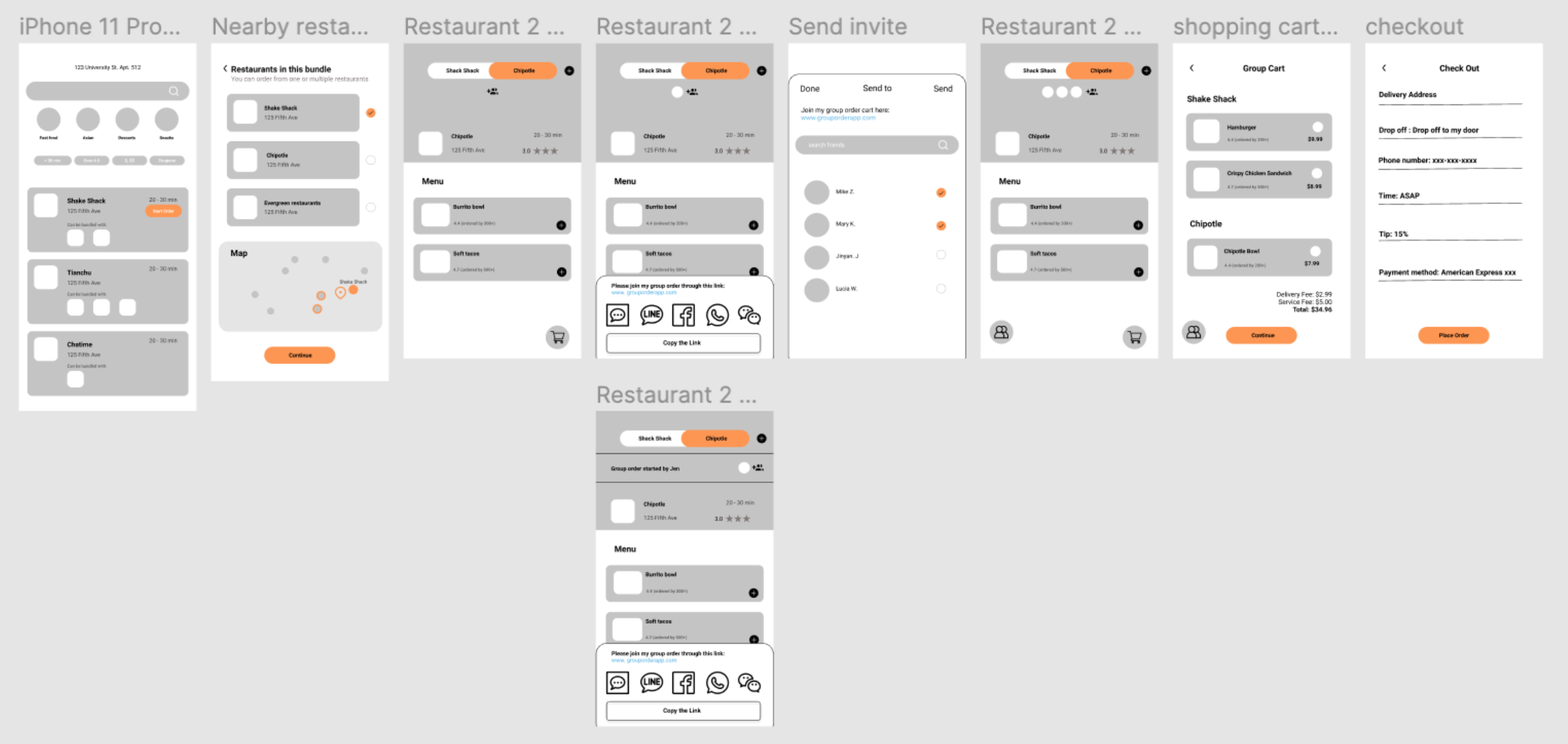 Merged user flow