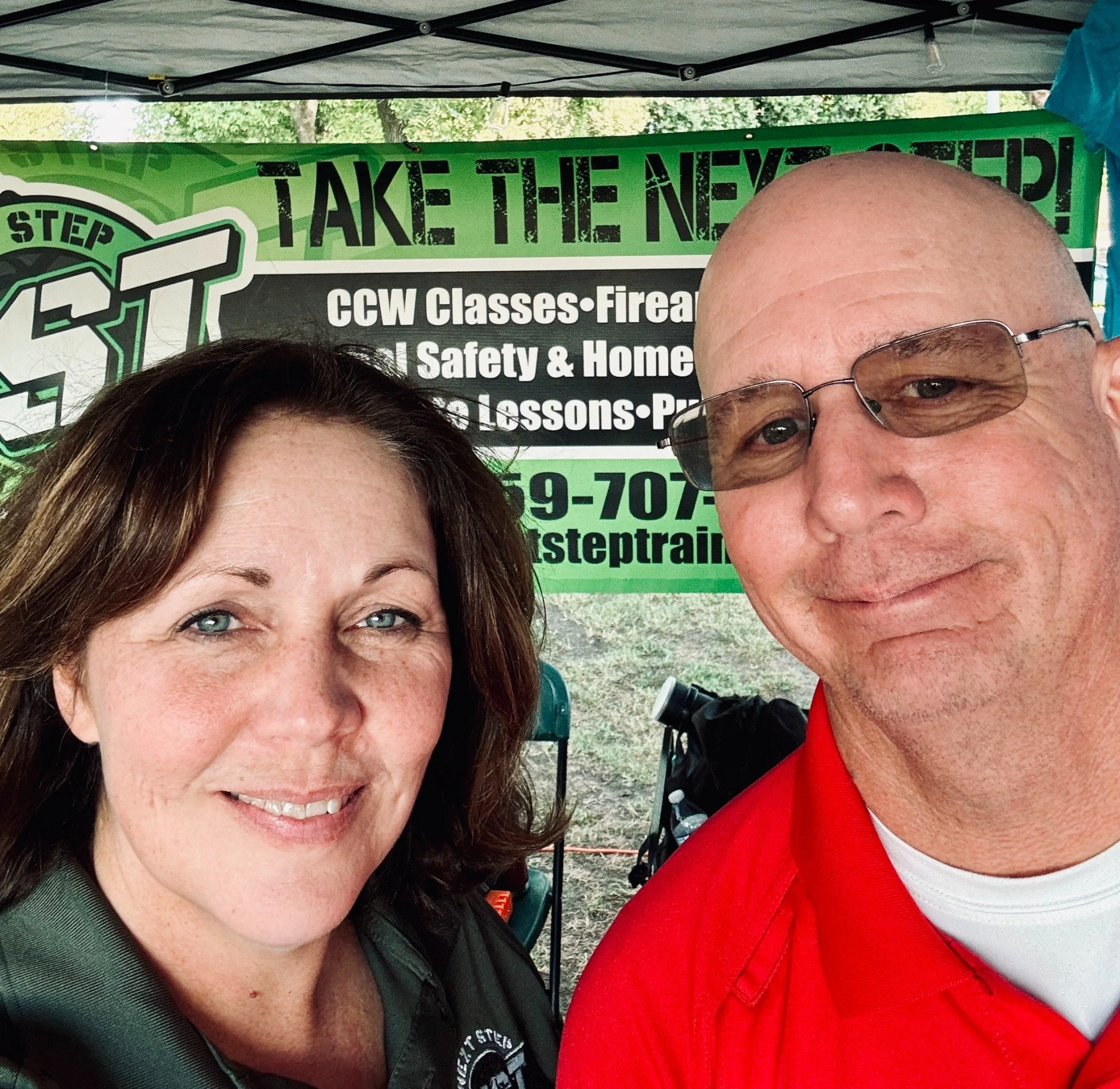 Next Step Training instructors Marni and Jeff Watkins at a training event