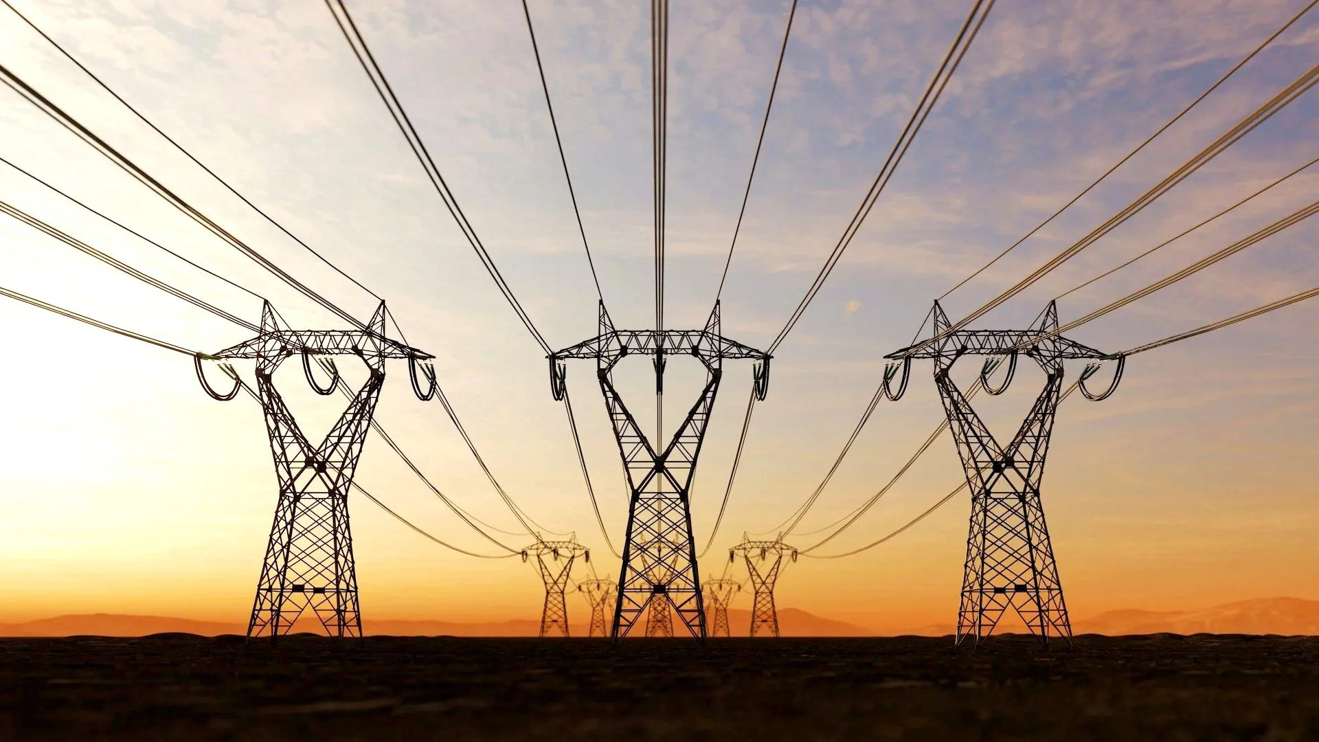Power Lines in the Desert