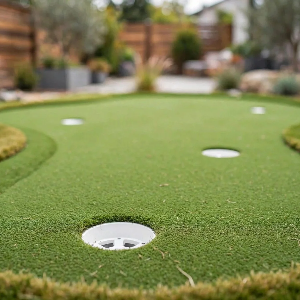 Home Putting Green Cups and Layout: How Many You Need