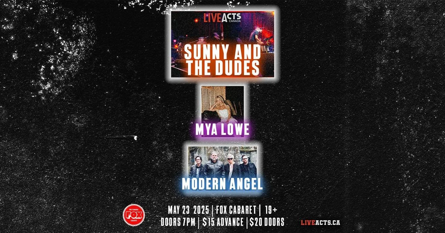 May 23 at the Foxy!!! ;) looking forward to sharing the stage with Mya Lowe and Modern Angel. Gonna be a hell of a night! 🤠 

Link in bio!!