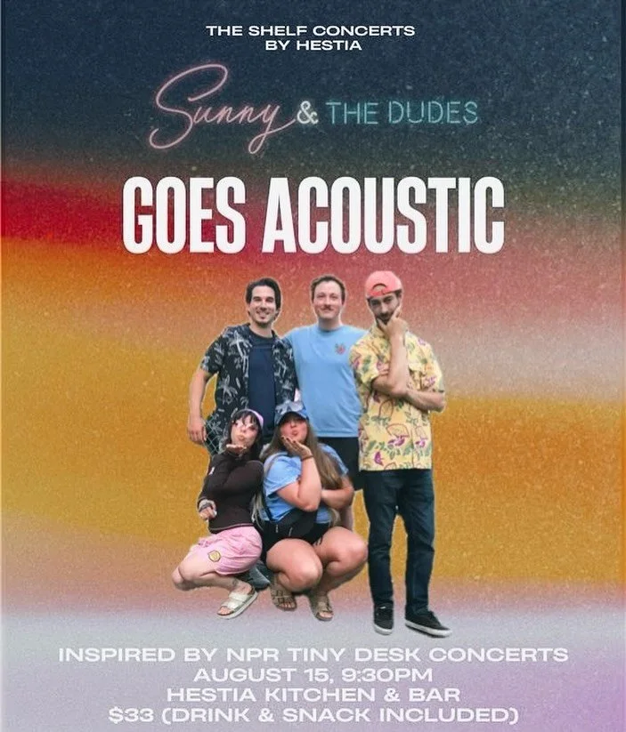 Tickets in bio 🪩 join us next Friday for our first ever acoustic show!!
