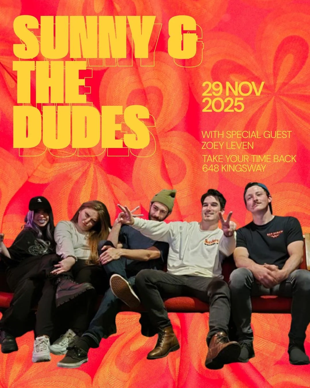 Sunny &amp; the Dudes w Zoey Leven @ Take Ur Time Back