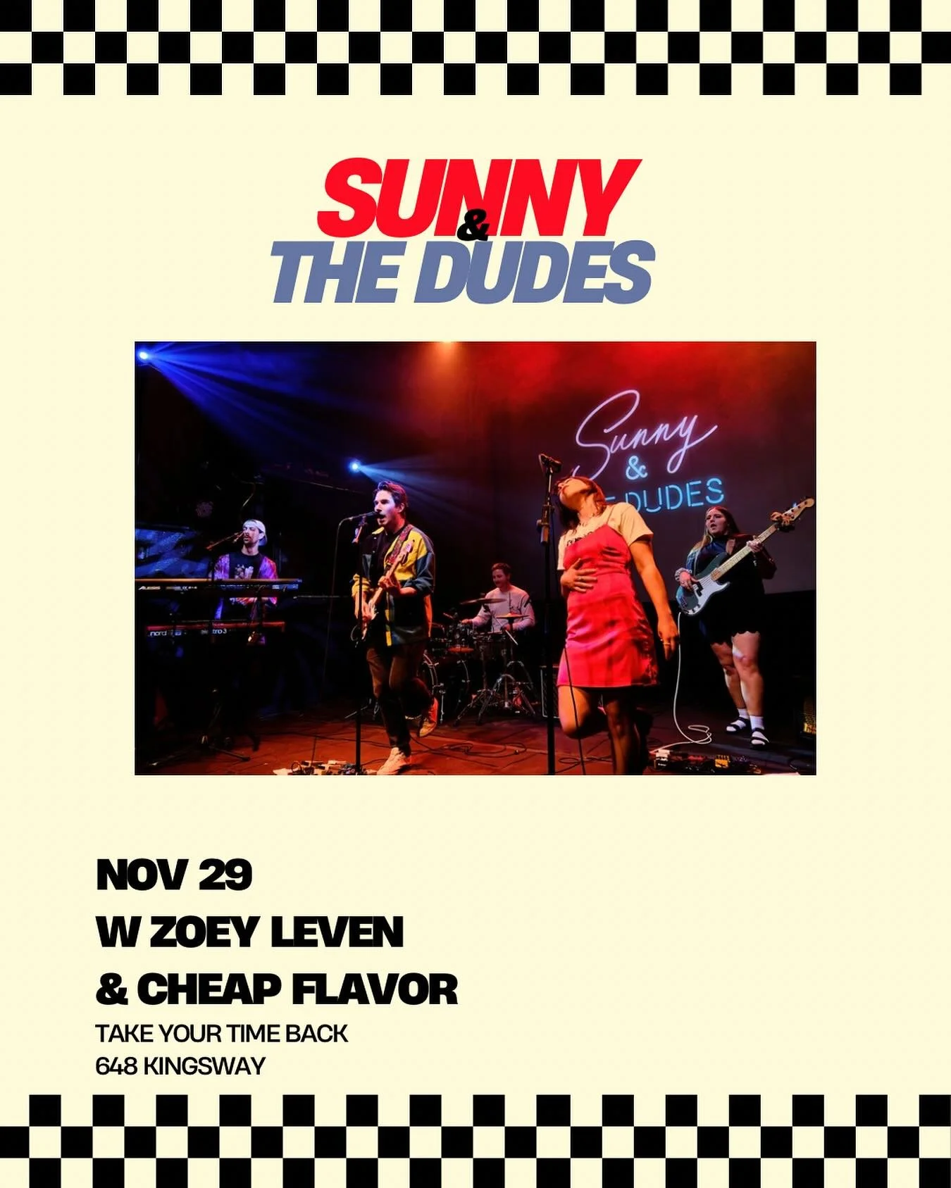 🏁 🏁 Added a band to the bill!! Join us with @zoeyleven &amp; @cheapflavor at @takeurtimeback!! 

Nov 25 tickets in bio!! 🏎️