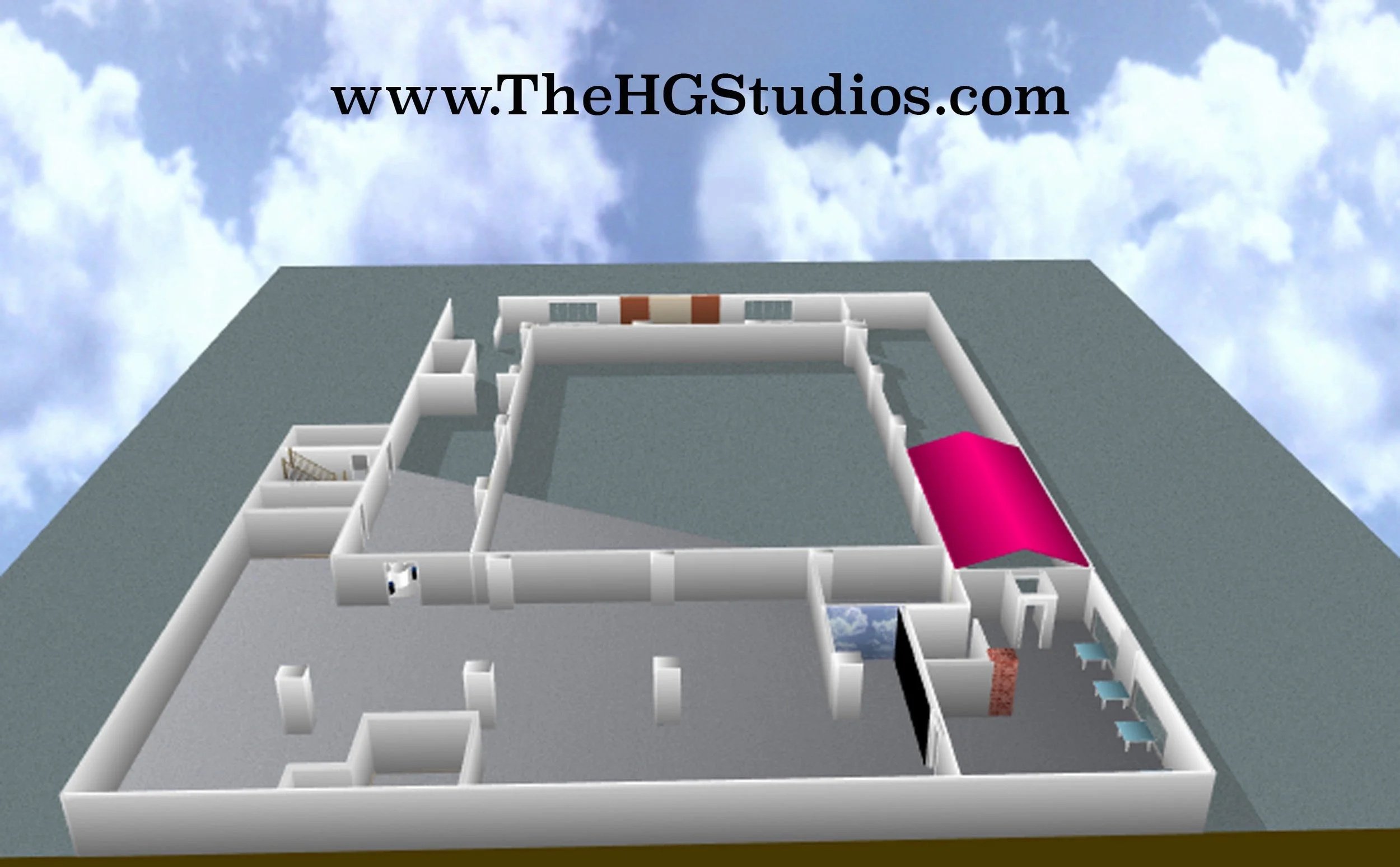The HG Studios | Rendering of Mezzanine Floor of The HG Studios