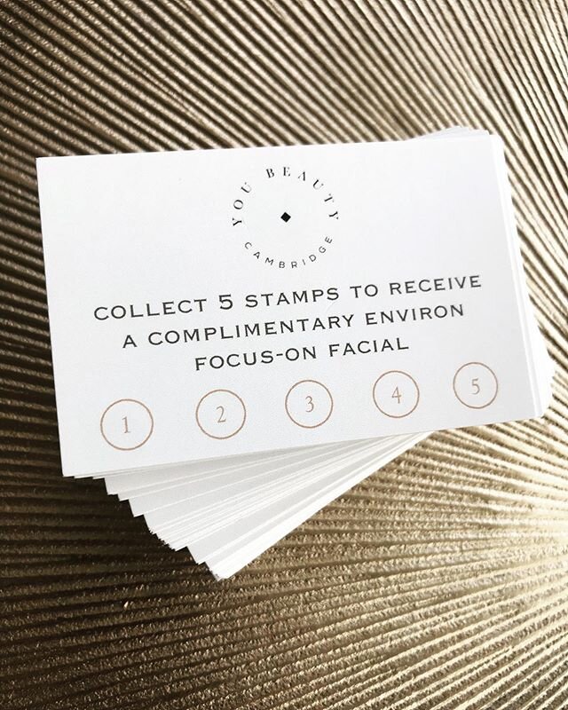 LOYALTY CARDS 💌
Your loyalty means the world to us... and so does healthy glowing skin⚡️So for every &pound;60 you spend on @advancednutritionprogramme and @environskincare products &amp; treatments, receive a stamp towards a complimentary Focus-on 
