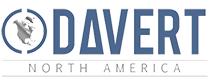 Logo of Davert North America featuring a globe and a leaf.