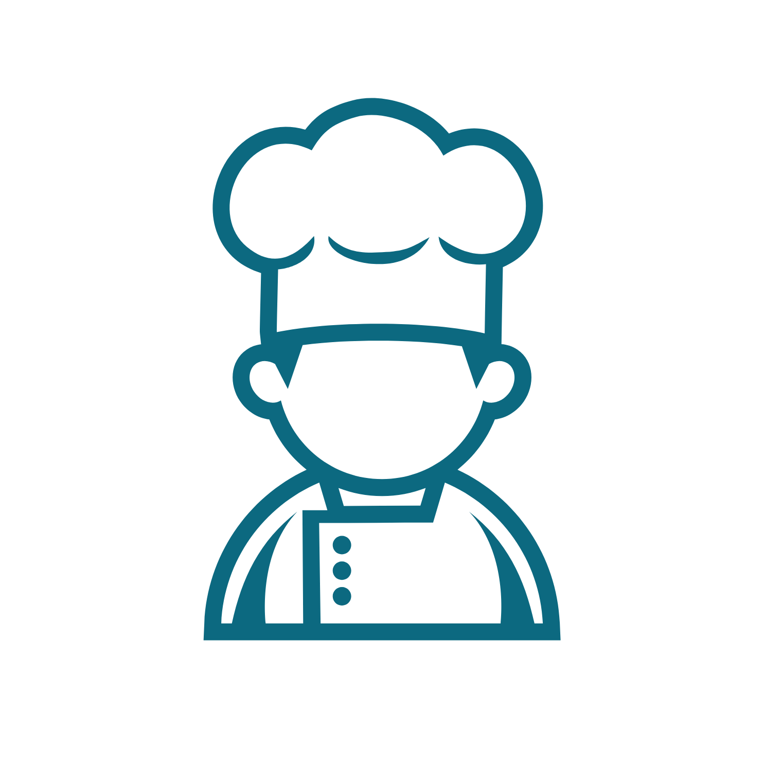 Icon of a woman sitting at a desk, representing a customer service or support representative.