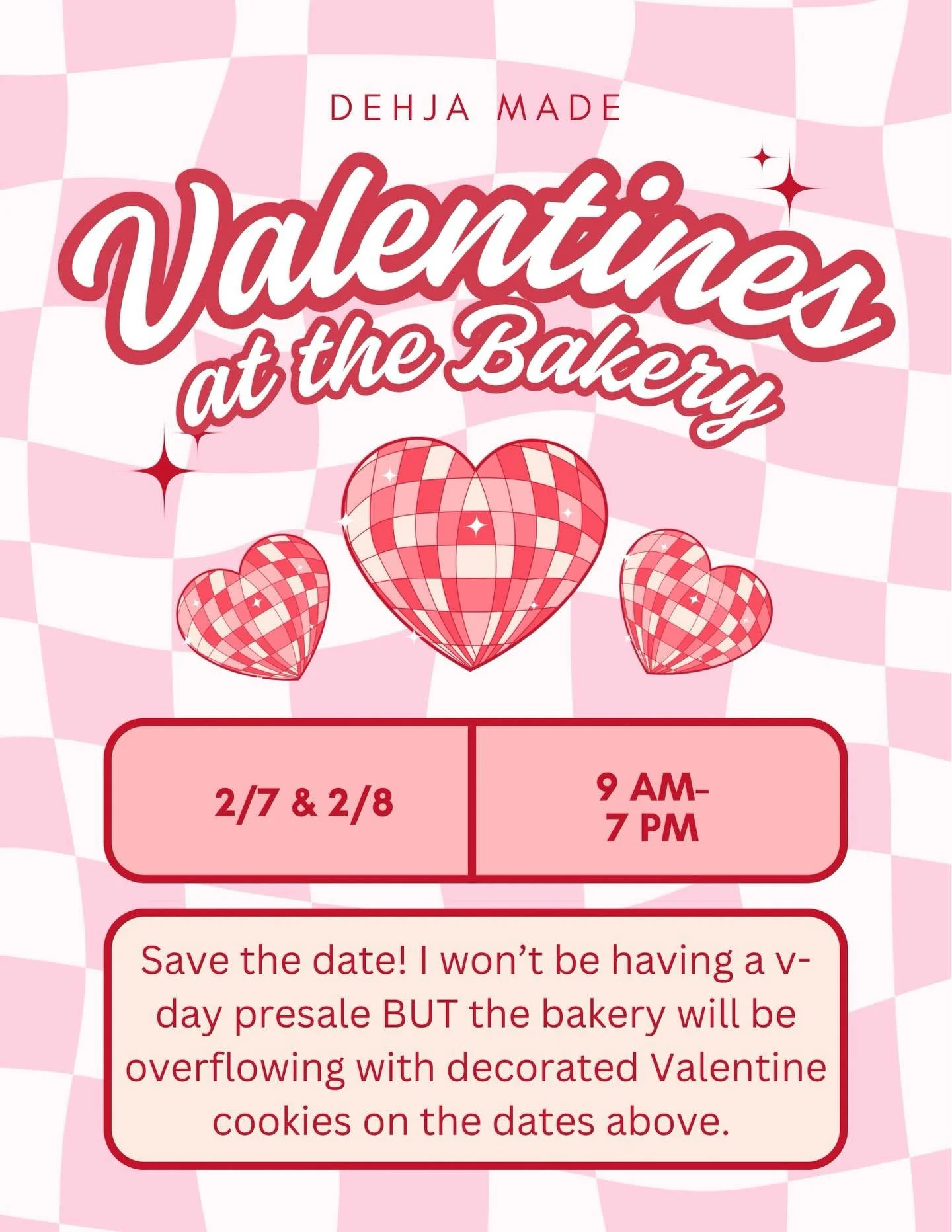 LOVE is in the air&hellip; and so is the smell of fresh cookies 💗🍪
I cannot wait to show you the options for this year. 
They will be perfect for your valentine, kids, friends, or a little self-love treat 💘
The sale is happening on the dates below
