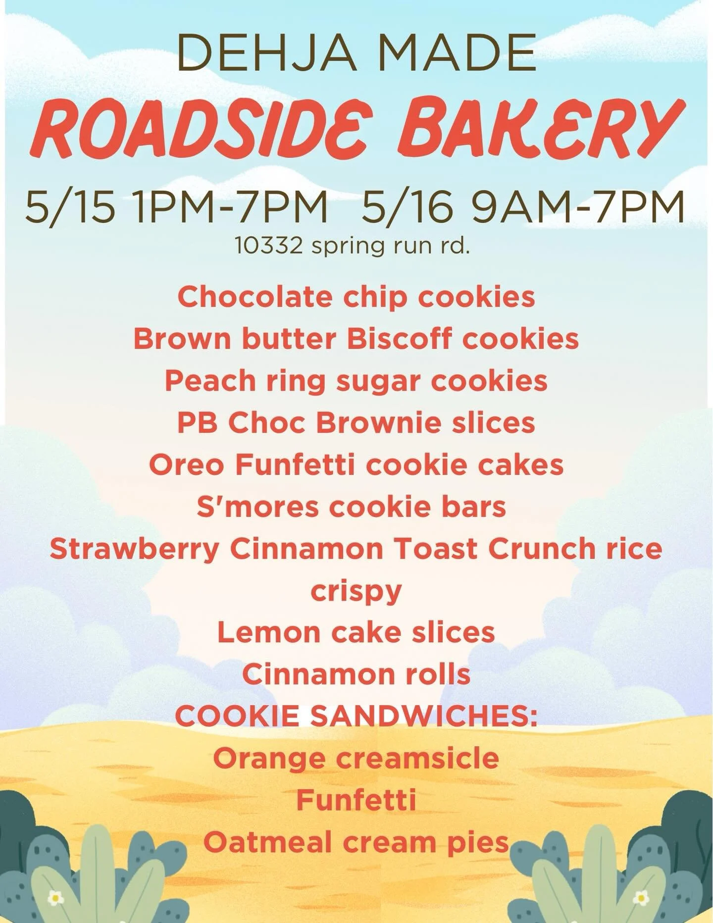 Are you ready for bakery weekend?! I tried to make goodies that were suggested for Mother&rsquo;s Day weekend but was unable to get to. See you tomorrow and Saturday!
