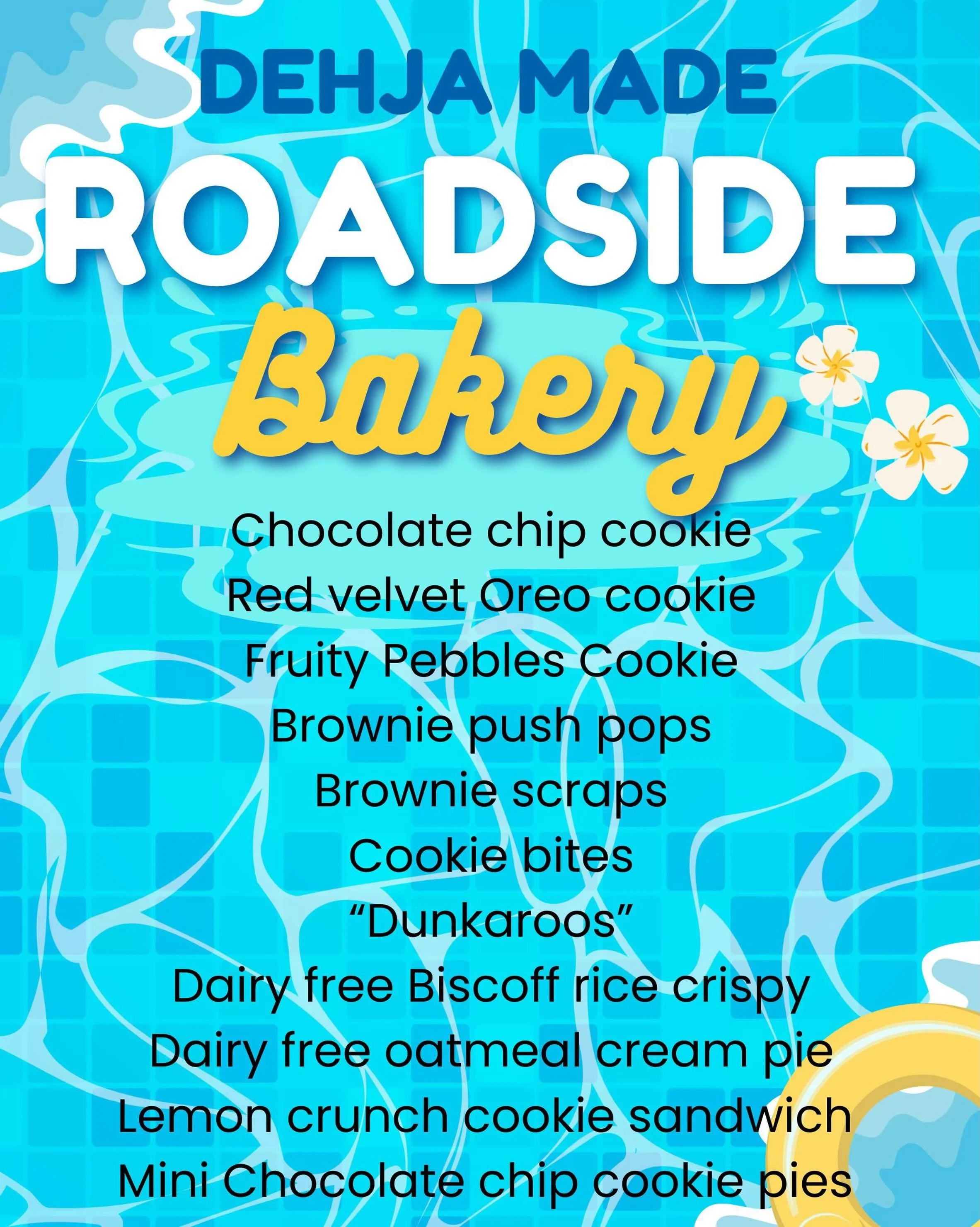 Pool snacks, weekend treats, just because- I&rsquo;ve got ya covered!! Stop by the bakery tomorrow from 1PM-7PM or Saturday 9AM-7PM. 10332 spring run rd.