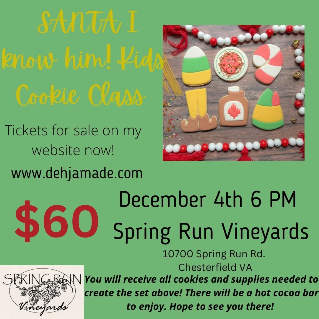 SANTA! I know him! Kids Cookie Class