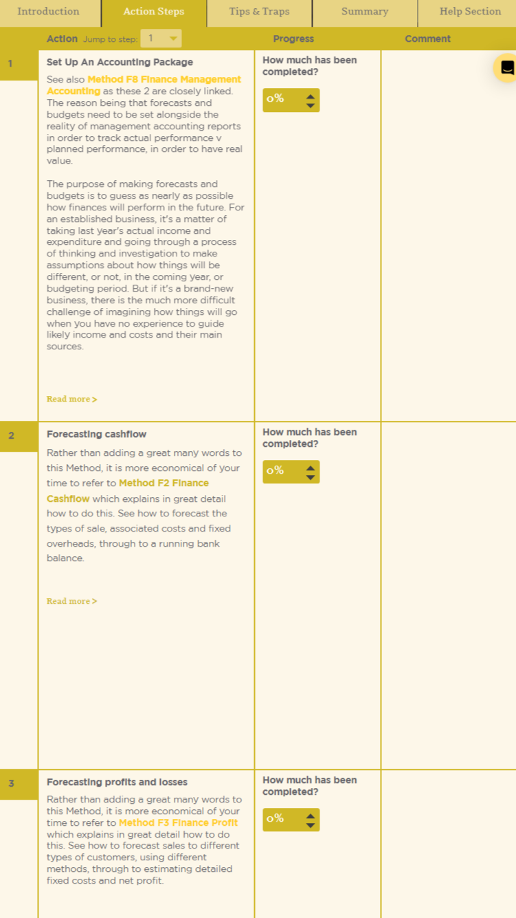 Financial Action Planning  