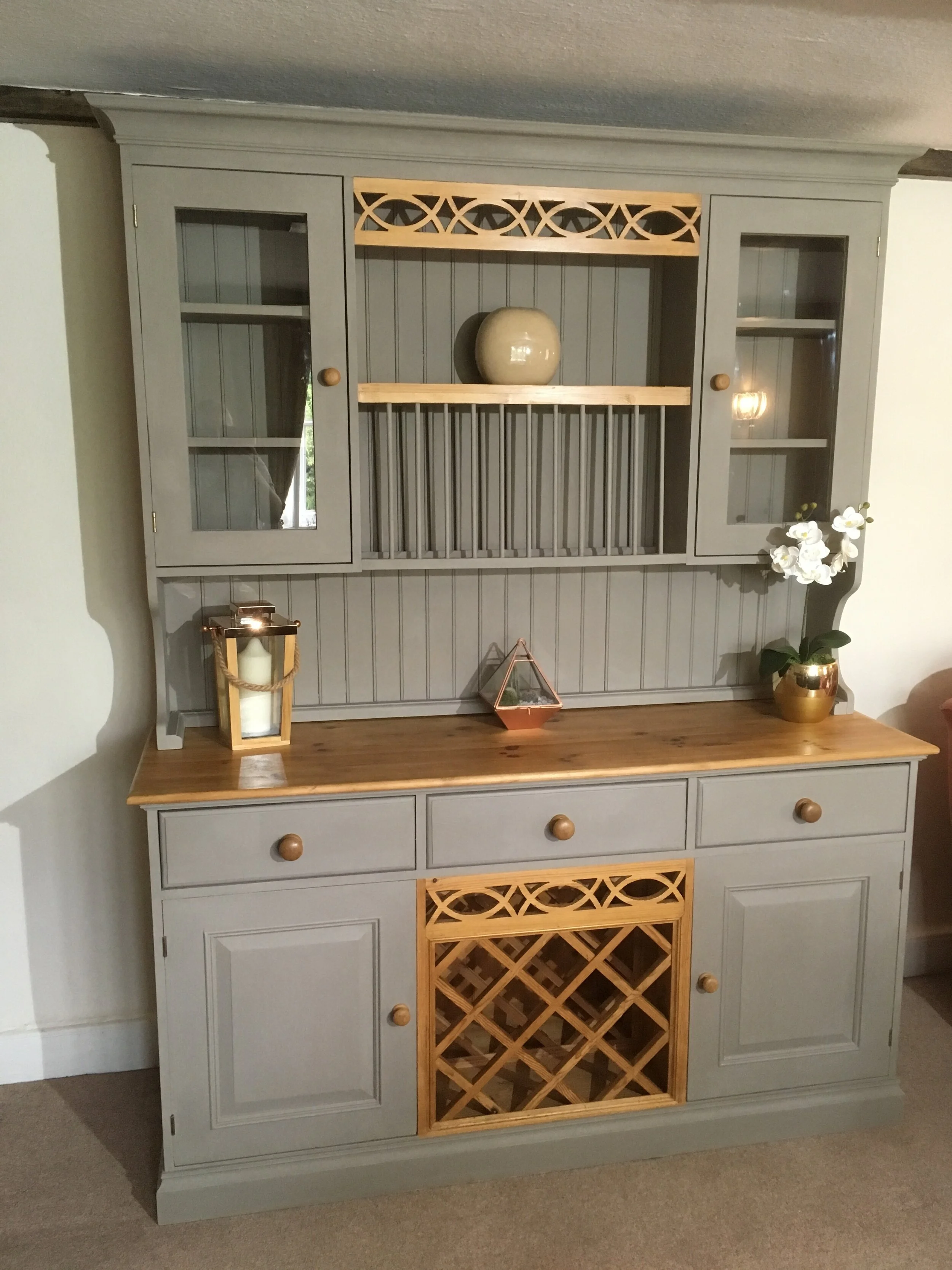 grey painted dresser