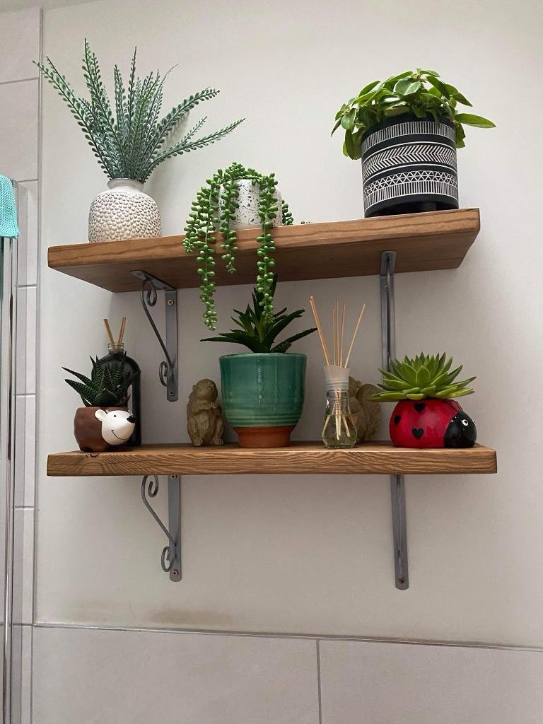 waxed scaffold shelf