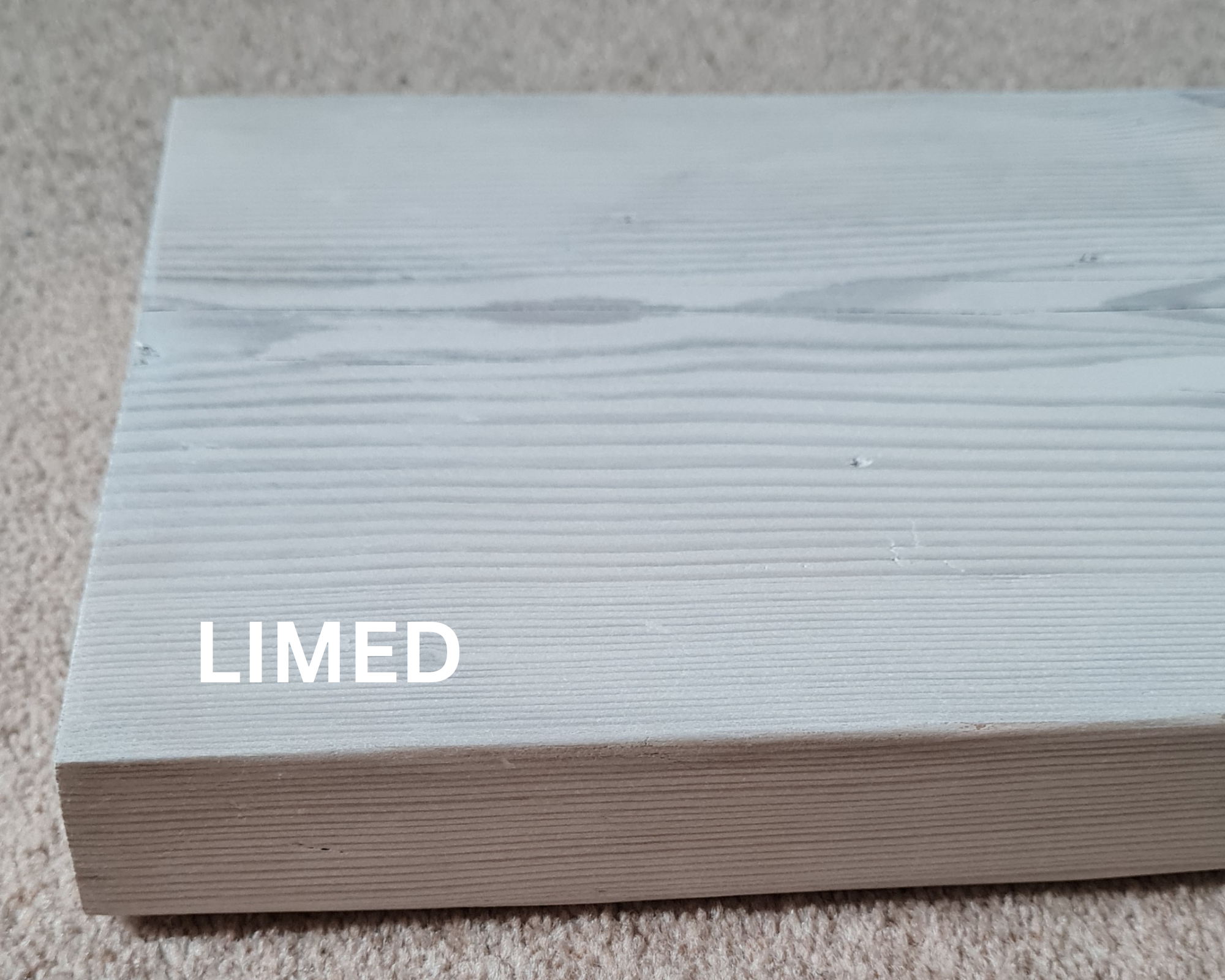 limed scaffold shelf
