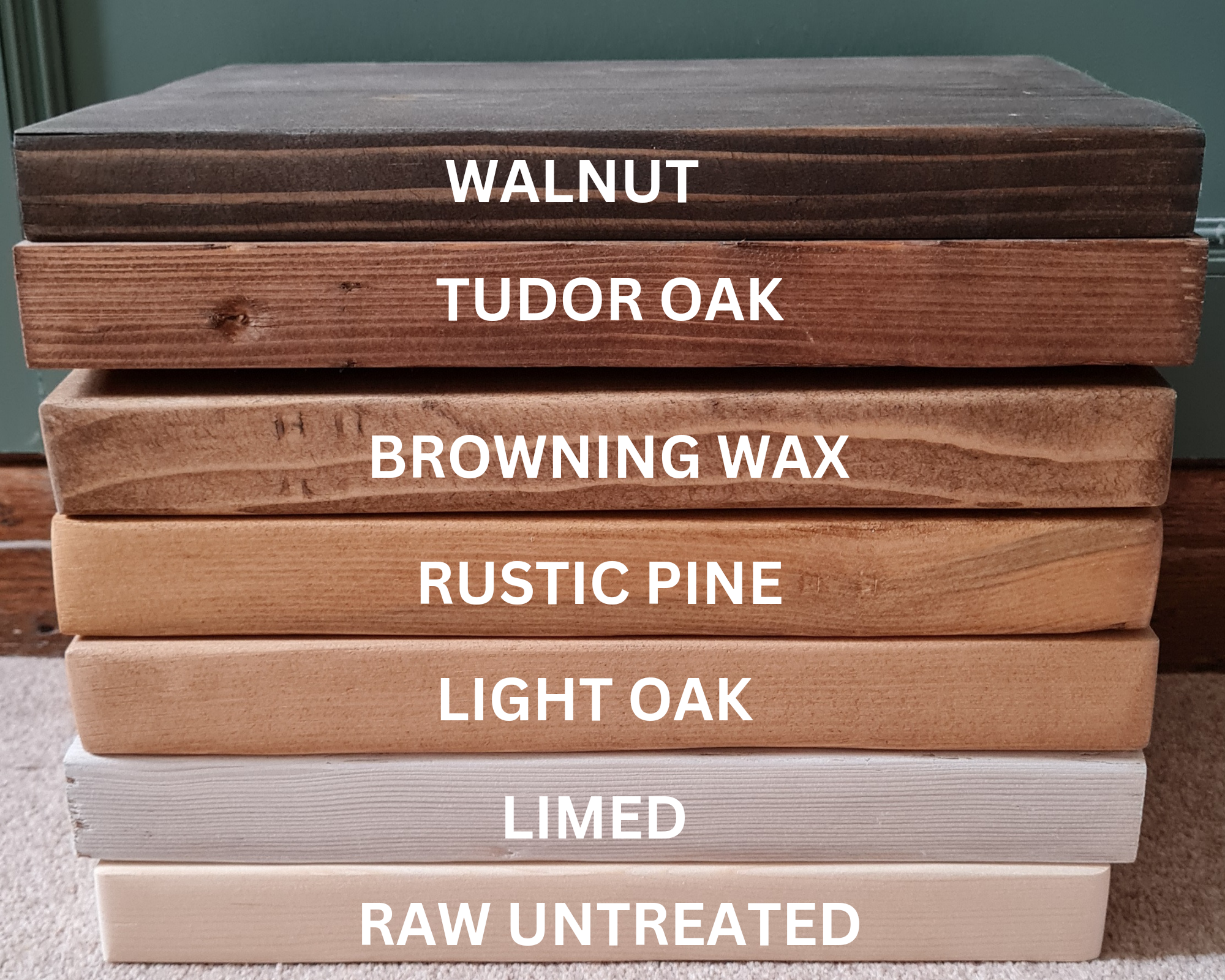 scaffold shelves - various finishes