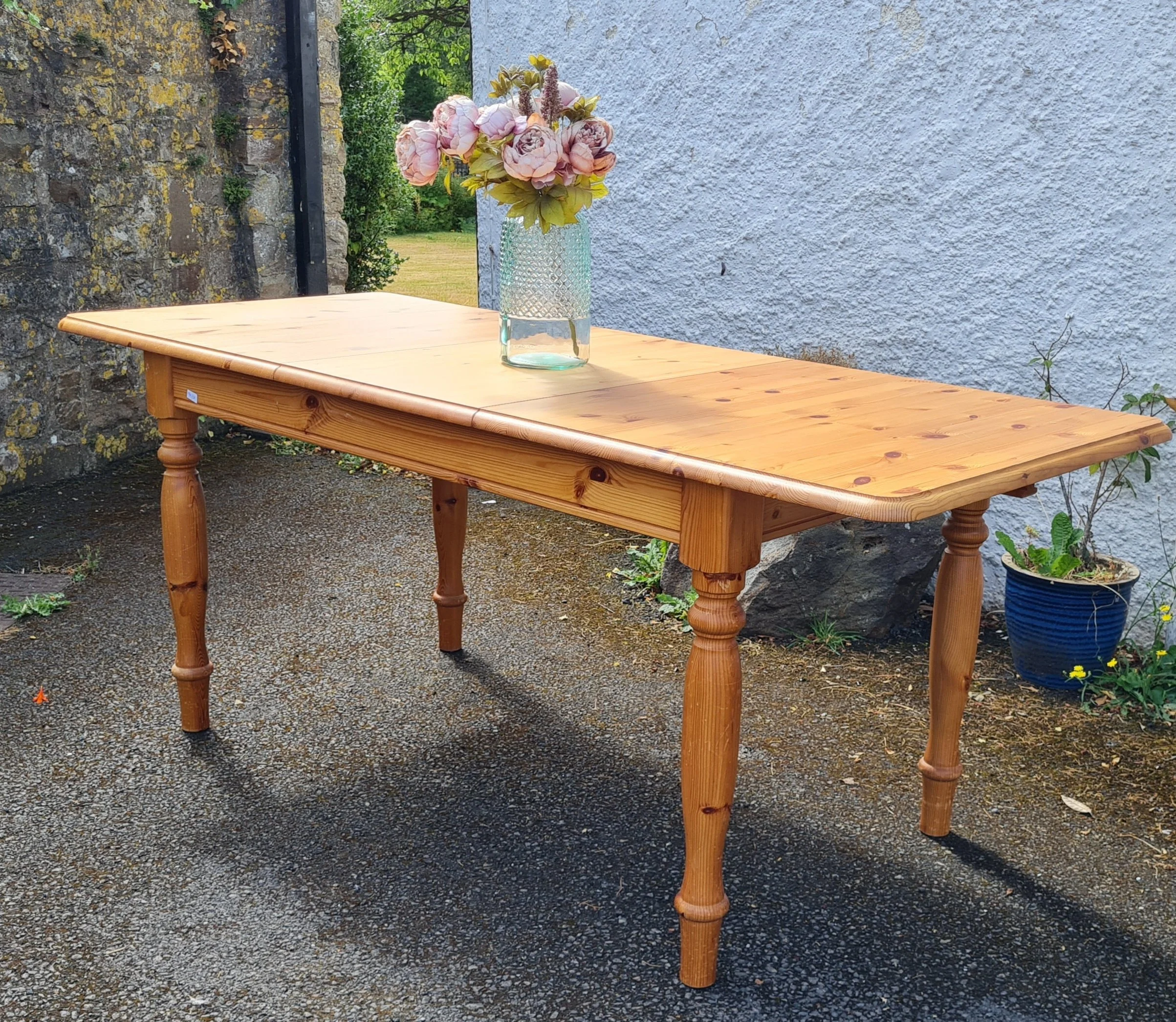 Pre-loved Farmhouse Dining Table - oblong extendable - painted to order