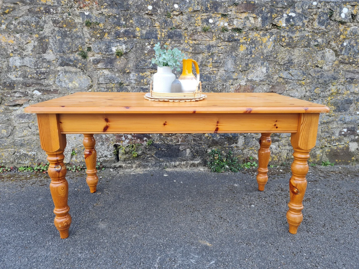 foot farmhouse table painted to order for you — Upcycled by M