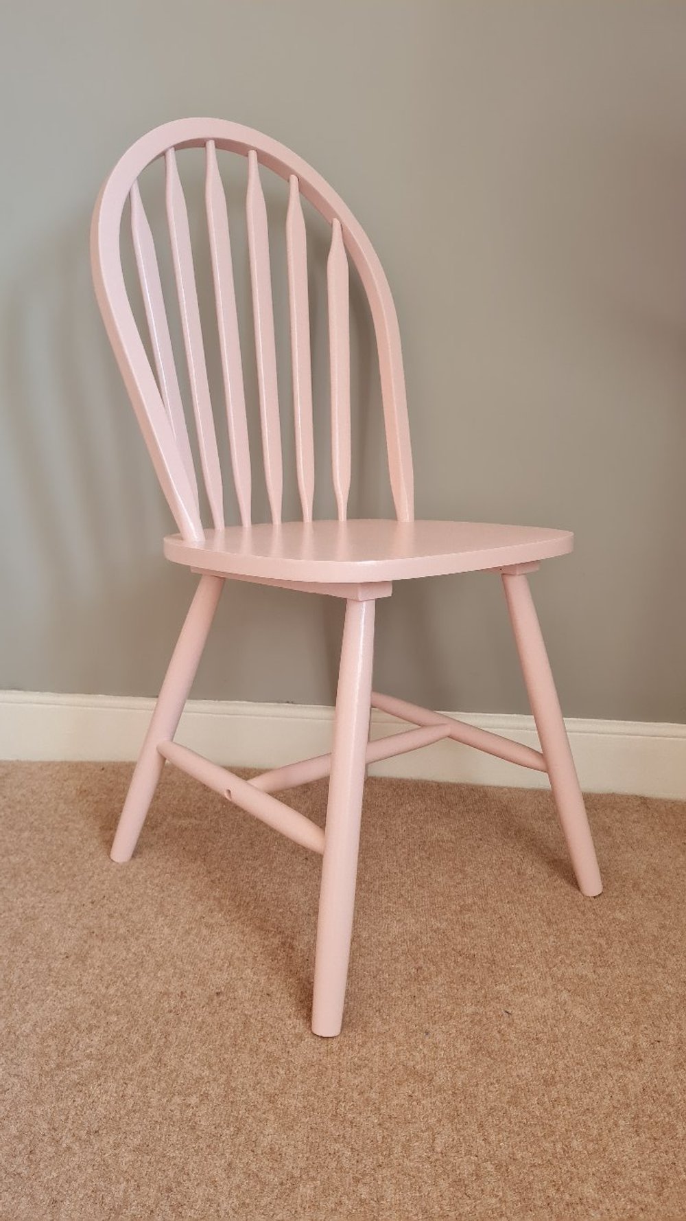 painted farmhouse chair - roundback
